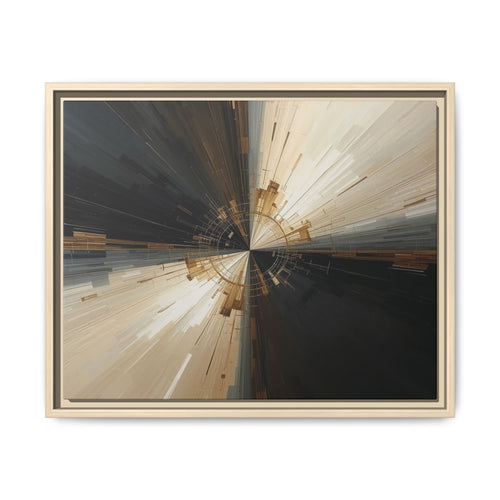 Abstract Geometric Motion Framed Canvas Wall Art