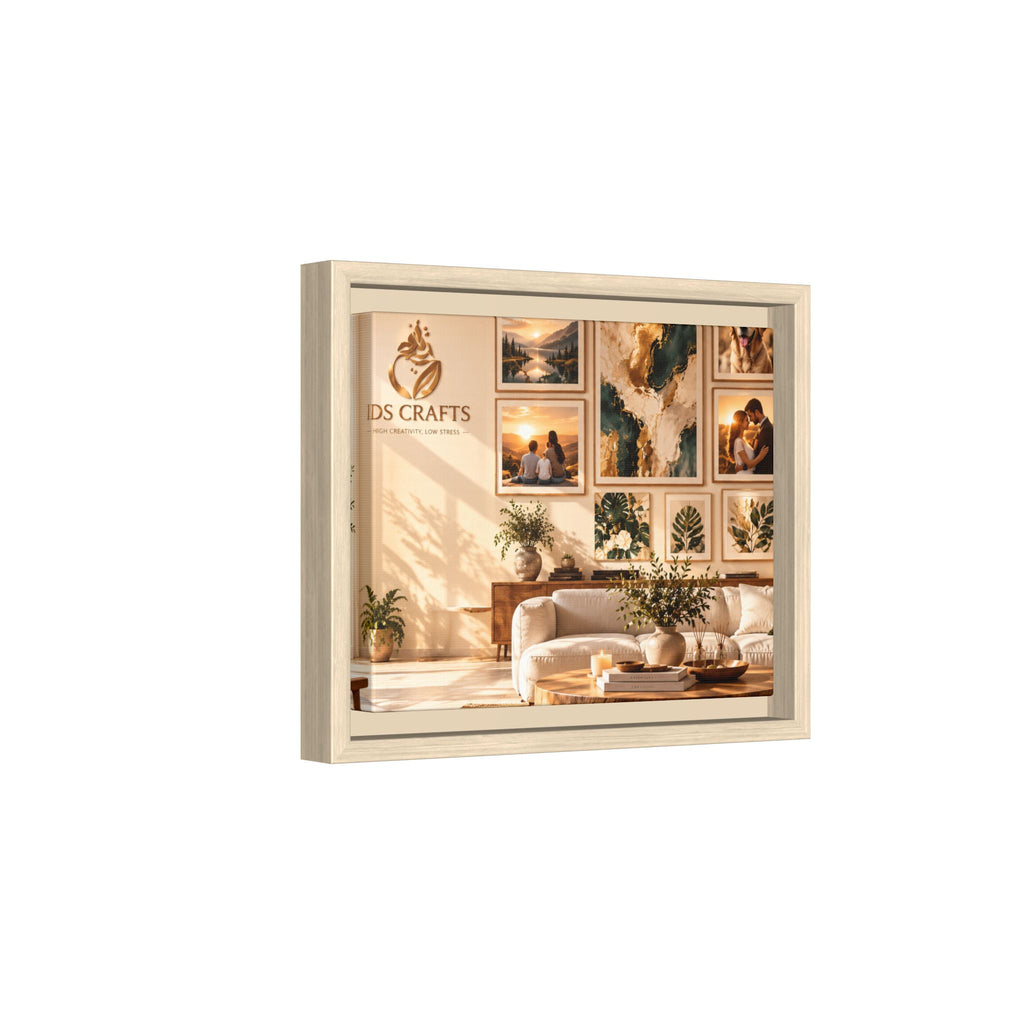 Framed Canvas Wall Art – Cozy Boho Living Room Gallery Decor
