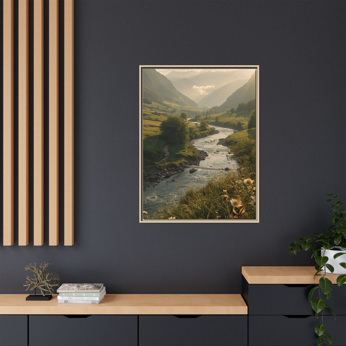 Matte Canvas, Framed (Multi-color)