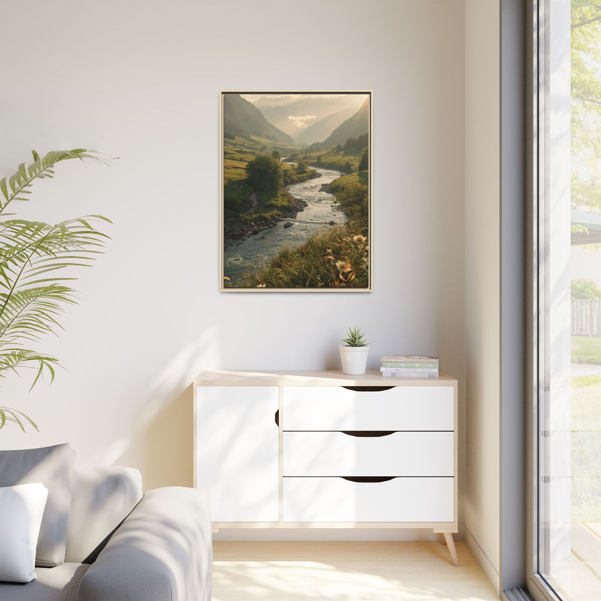 Matte Canvas, Framed (Multi-color)