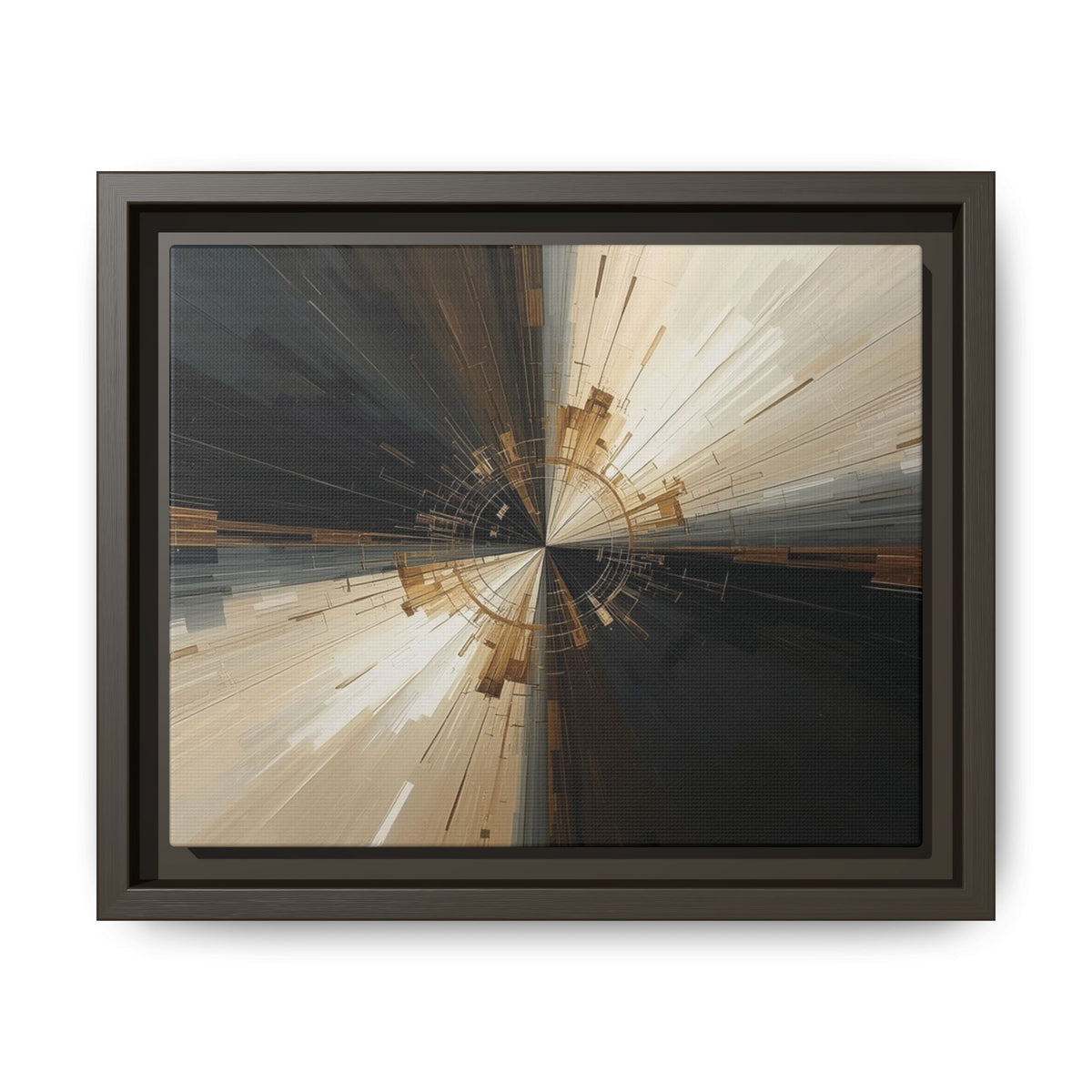 Abstract Geometric Motion Framed Canvas Wall Art