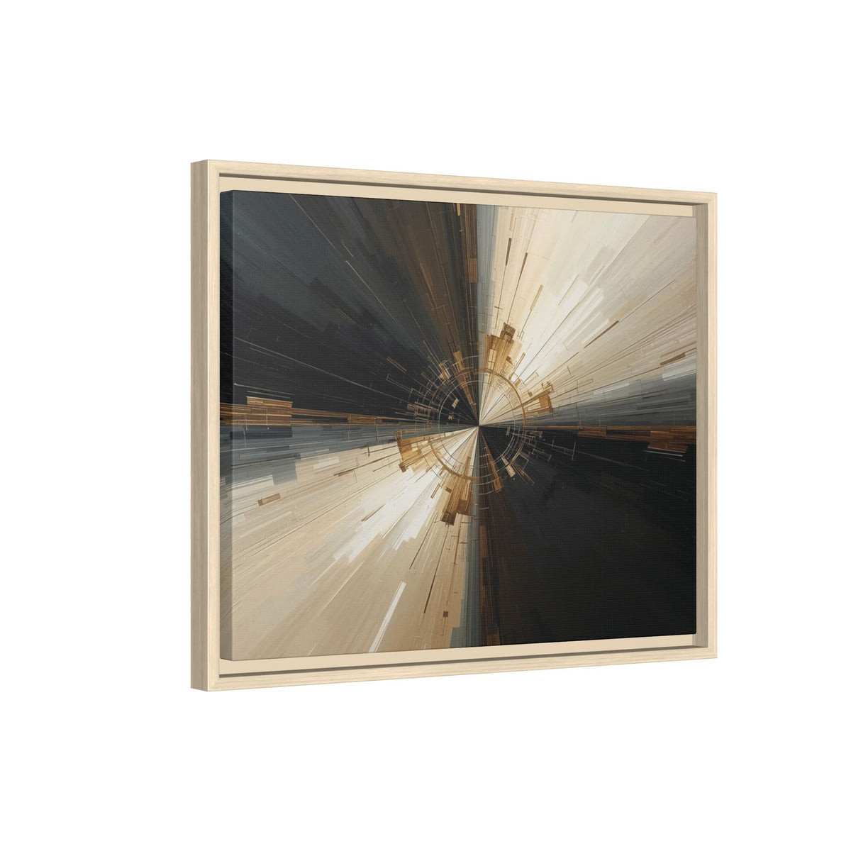 Abstract Geometric Motion Framed Canvas Wall Art